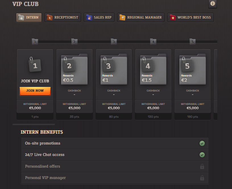 spinboss casino welcome vip